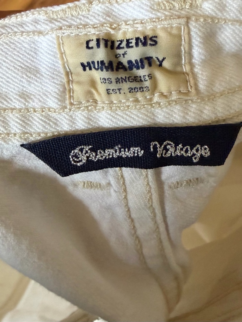 Citizens Of Humanity Eva Utility Crop white Denim - Picture 6 of 12